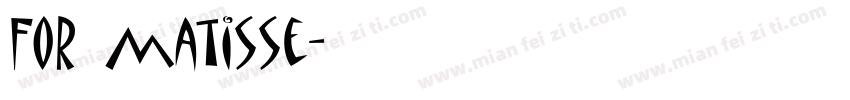 For matisse字体转换